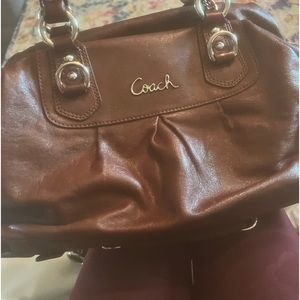 Brown coach bag